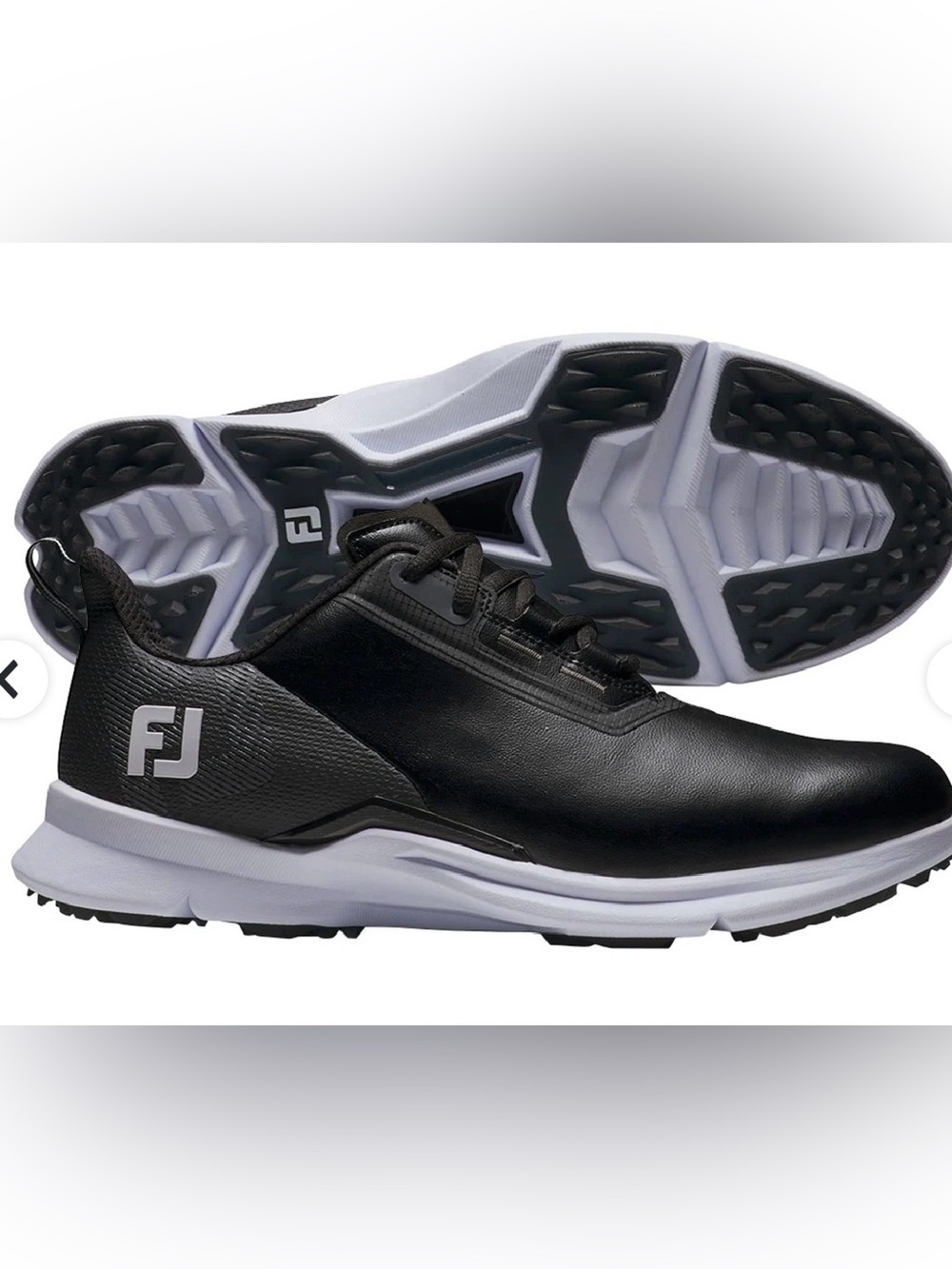 FootJoy Black and White Athletic Golf Shoes